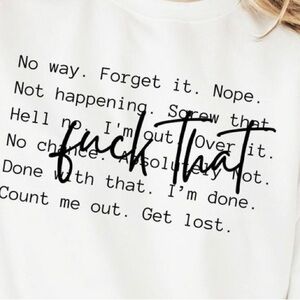 White Graphic T-Shirt with Bold Text